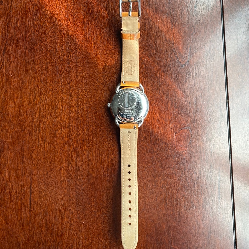 FOSSIL brown leather watch - Picture 5 of 5